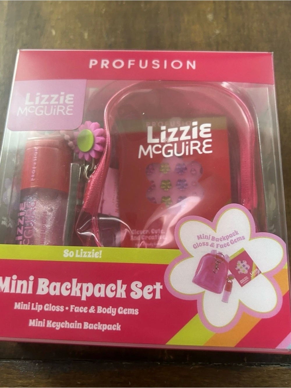 Profusion Cosmetics Lizzie McGuire Mini Backpack Set - Hot Pink